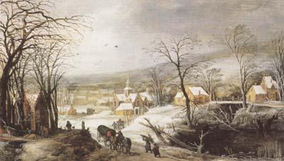 Joos de Momper Winter Landscape (mk08) Germany oil painting art
